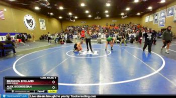 132 lbs Cons. Round 3 - Alek Boghossian, Royal vs Brandon England, Paso Robles