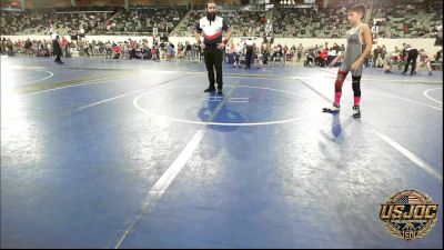 70 lbs Consi Of 4 - Boone Hayes, Weatherford Youth Wrestling vs Skylar Simpson, All American Wrestling