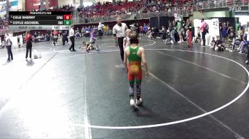 56 lbs Champ. Round 2 - Coyle Ascherl, Scottsbluff Wrestling Club vs Cole Sherry, Gretna Youth Wrestling Club