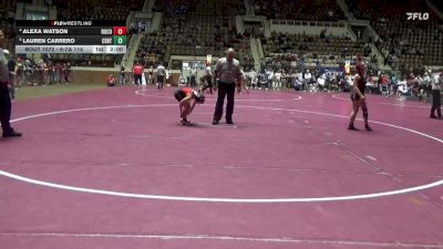 6-7A 114 Quarterfinal - Lauren Carrero, Central vs Alexa Watson, Russell County