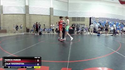 126 lbs Cons. Round 2 - Maricio Parker, IL vs Colin Waddington, IL