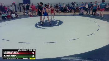 92 lbs Semifinal - Joseph Kennedy, Rabbit Turner Wrestling vs Byron Whaley, Crossroads Wrestling
