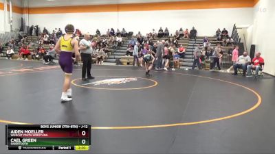 J-12 lbs Cons. Round 1 - Aiden Moeller, Wildcat Youth Wrestling vs Cael Green, Sabertooth