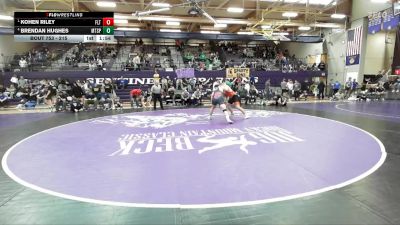 215 lbs Semifinal - Kohen Riley, Flathead vs Brendan Hughes, Mount Spokane