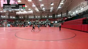 185 lbs Cons. Round 3 - Isabelle Herrera, Lewisville Hebron vs Kayal Mata, Montwood