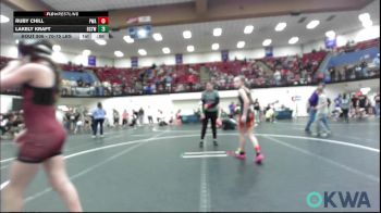 70-75 lbs Rr Rnd 1 - Alicen Quillin, Chickasha Youth Wrestling vs Marlee Southard, Newcastle Youth Wrestling