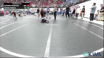 60 lbs 3rd Place - Maximus Crawford, Southmoore SaberCats Wrestling vs Manuel Franco, Norman Grappling Club
