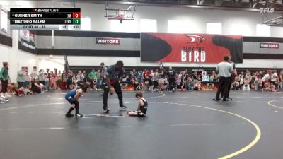 40 lbs Round 3 - Gunner Smith, Summerville Takedown vs Mattheo Salem, Legacy Elite Wrestling Club