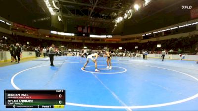 144 lbs Quarterfinal - Jordan Rael, Sahuarita High School vs Dylan Andrade, Yuma Catholic