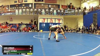 165 lbs Quarters & Wb (16 Team) - Jack Jordan, Renselear Central vs Brandt Gamble, Western