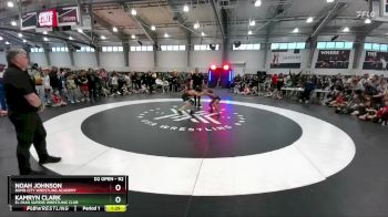 92 lbs 1st Place Match - Noah Johnson, Bomb City Wrestling Academy vs Kamryn Clark, El Paso Supers Wrestling Club
