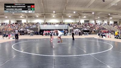 Girls 235 lbs 1st Place Match - Jehieli Velez-Almodovar, West Creek High School vs Ashleigh Williams, Stewarts Creek High School