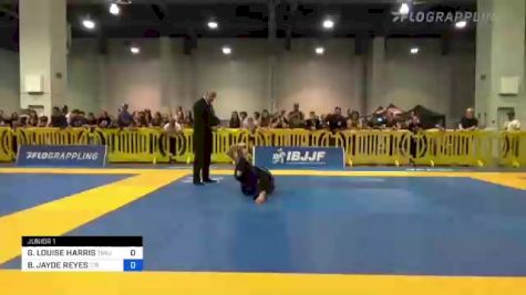GEORGIA LOUISE HARRIS vs BELLA JAYDE REYES 2022 American National IBJJF Jiu-Jitsu Championship