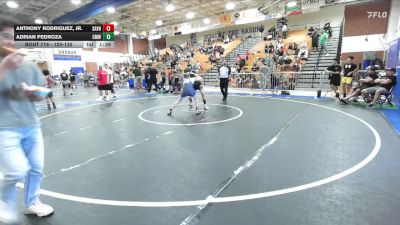 120-132 lbs Quarterfinal - Adrian Pedroza, Costa Mesa WC vs Anthony Rodriguez, Jr., Church Boyz Wrestling Club