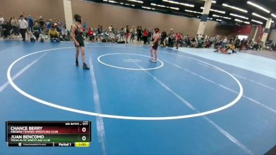 102 lbs Quarterfinal - Juan Bencomo, Texas Elite Wrestling Club vs Chance Berry, Firebird Trained Wrestling Club