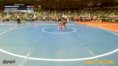95 lbs Quarterfinal - Madisen Whalen, Flow Academy Honolulu, HI vs Liliana Mendez, North Desoto