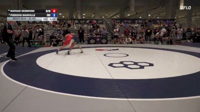 65 kg Cons. Quarters - Nathan Desmond, NLWC/TMWC vs Pierson Manville, SOUTHWEST WRESTLING CLUB