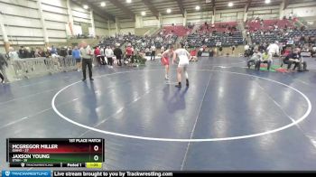 195 lbs Finals (2 Team) - McGregor Miller, Idaho vs Jaxson Young, Utah