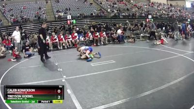 70 lbs Finals (8 Team) - Caleb Konickson, North Dakota 2 vs Treyson Goebel, Nebraska Blue