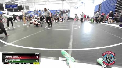 96 lbs Placement (4 Team) - Laydon Knox, Untouchables Purple vs Brodie Spencer, SEK Elite