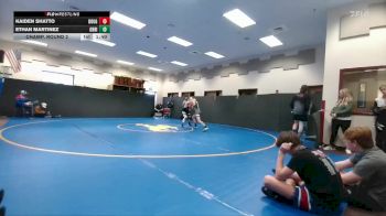 120 lbs Champ. Round 2 - Ethan Martinez, Green River vs Kaiden Shatto, Douglas