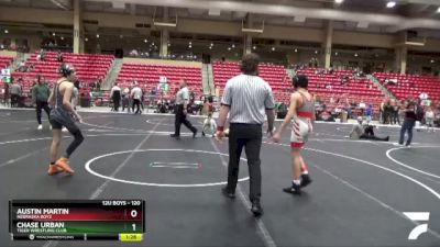 120 lbs Cons. Semi - Austin Martin, Nebraska Boyz vs Chase Urban, Tiger Wrestling Club