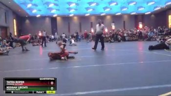 58 lbs Quarterfinal - Taten Roper, Missouri Outlaws vs Kessiah Liechti, Nebraska Boyz