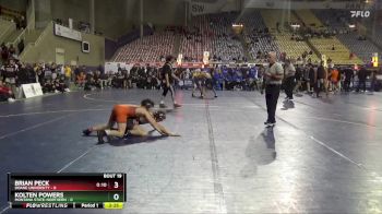 125 lbs 2nd Wrestleback (16 Team) - Brian Peck, Doane University vs Kolten Powers, Montana State-Northern