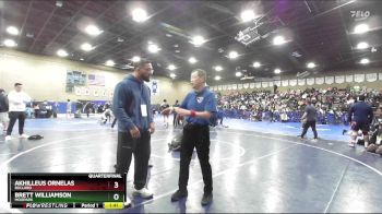 190 lbs Quarterfinal - Akhilleus Ornelas, Bullard vs Brett Williamson, Moopark