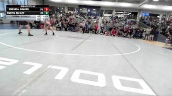 190 lbs Champ. Round 2 - Dustin Ashley, Spring Creek vs Preston Graver, Spanish Fork