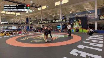 185 lbs 5th Place Match - Zachary Cronk, Tiger Wrestling Club vs Darius Flowers Jr, Unattached