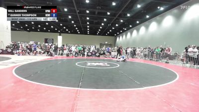 113 lbs Cons. Rd Of 16 - Will Sanders, Open Mats vs Gunner Thompson, Nebraska Elite Wrestling Club