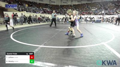 66 lbs Quarterfinal - Temperance Lehew, Cowboy Wrestling Club vs Roselyn Mosby, Wyandotte Youth Wrestling