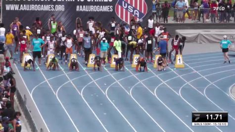 Youth Girls' 100m Championship, Semi-Finals 4 - Age 15-16