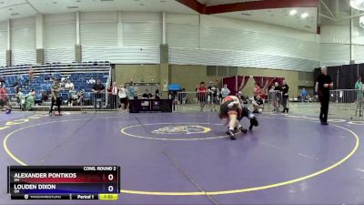 165 lbs Cons. Round 2 - Alexander Pontikos, OH vs Louden Dixon, OH