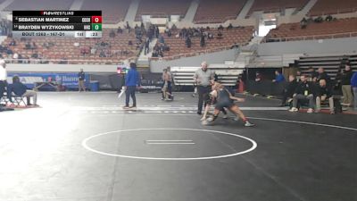 167-D1 Cons. Round 2 - Brayden Wyzykowski, Higley High School vs Sebastian Martinez, Corona Del Sol High School