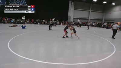 95 lbs Cons. Sub-quarters - Madelyn Wilson, Empire Academy vs Piper Marxsen, The Best Wrestler