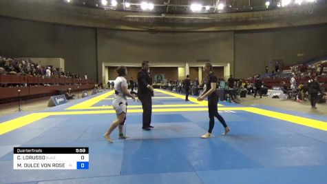 CASSANDRA LORUSSO vs MARIA DULCE VON ROSENTHAL 2024 Pan IBJJF Jiu-Jitsu No-Gi Championship