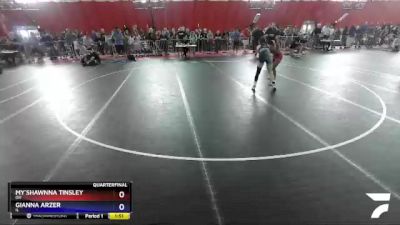 117 lbs Quarterfinal - My`Shawnna Tinsley, OH vs Gianna Arzer, IL