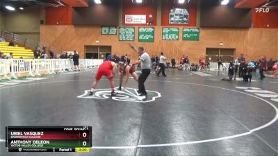 197 lbs Cons. Round 2 - Anthony Deleon, Victor Valley College vs Uriel Vasquez, Bakersfield College