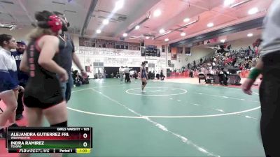 105 lbs Cons. Round 3 - Indra Ramirez, Tesoro vs Alejandra Gutierrez Frias, Westminster