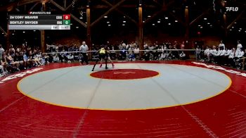 126 lbs 4th Wrestleback (16 Team) - Za`Cory Weaver, Cook vs Bentley Snyder, Ringgold