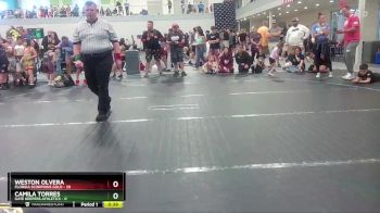 48 lbs Round 2 (10 Team) - Weston Olvera, Florida Scorpions Gold vs Camila Torres, Gate Keepers Athletics