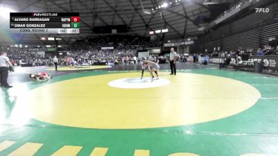 Boys 1A 113 lbs Cons. Round 3 - Omar Gonzalez, Kiona Benton vs Alvaro Barragan, Wapato