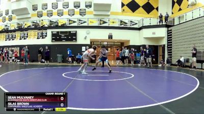 125 lbs Champ. Round 1 - Sean Mulvaney, Bloomington South Wrestling Club vs Silas Brown, Contenders Wrestling Academy