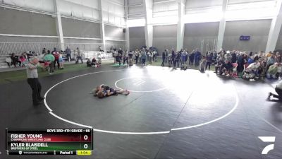 66 lbs Cons. Round 4 - Fisher Young, Champions Wrestling Club vs Kyler Blaisdell, Brothers Of Steel