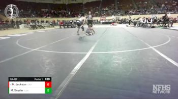 5A-132 lbs Cons. Round 1 - Maddox Jackson, CLAREMORE vs Matthew Snyder, EL RENO