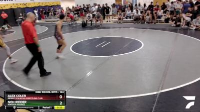 144 lbs Cons. Round 3 - Noh Ridder, Horizon Huskies vs Alex Coler, Desert Mountain Wrestling Club