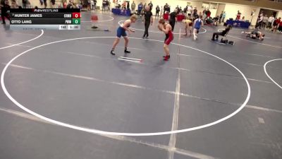 14U - 175 lbs Cons. Semis - Otto Lang, Pursuit Wrestling Minnesota vs Hunter James, Coon Rapids Mat Bandits Wrestling Club