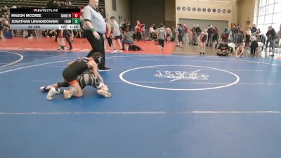 69 lbs Rr Rnd 3 - Mason McCree, SAVAGE Wrestling Academy - ESC vs Jonathan Lewandowski, F.L.O.W. - ESC